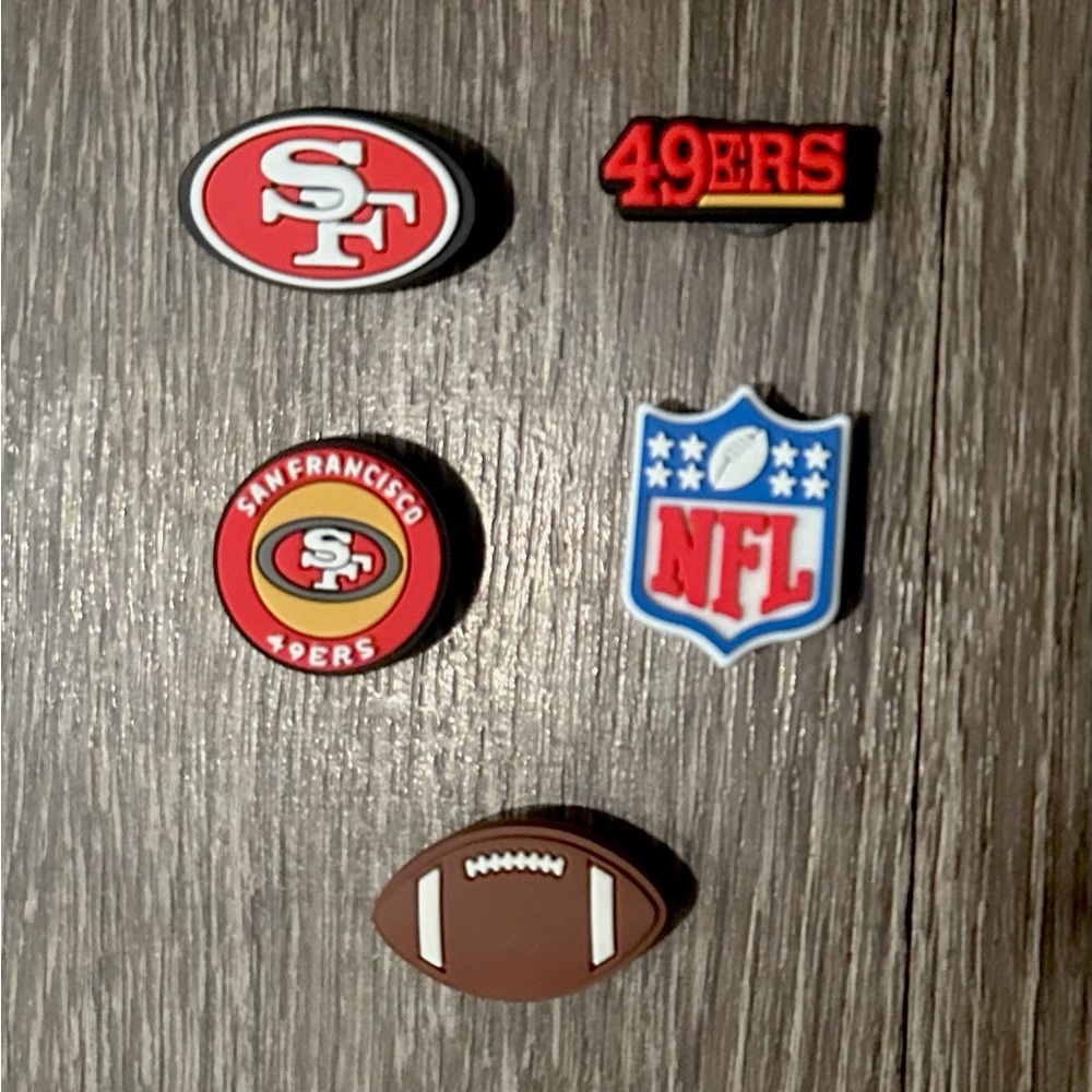NFL San Francisco 49ers Football Croc Charms